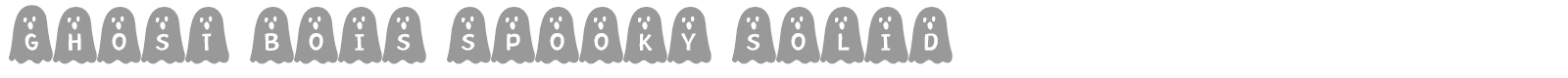 Ghost Bois Friendly font preview